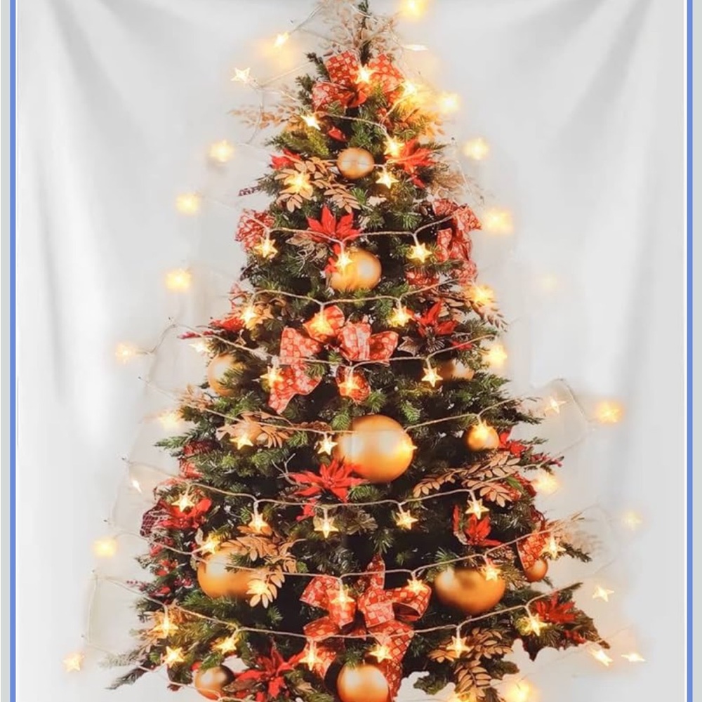 Holiday Red & Gold Christmas Tree Ornament Set